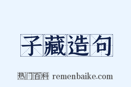 子藏造句是什么意思的图片